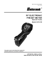 Предварительный просмотр 1 страницы Balcrank 3331-019 Operation, Installation, And Maintenance Manual