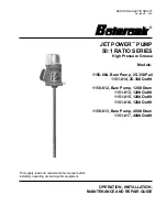 Preview for 1 page of Balcrank JET POWER 1150-004 Operation, Installation, Maintenance And Repair Manual