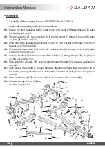 Предварительный просмотр 36 страницы Baldan MOVERE Instruction Manual