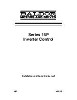 Preview for 1 page of Baldor 15P Series Installation And Operating Manual