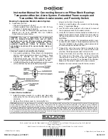 Baldor Dodge Instruction Manual предпросмотр