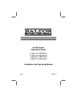 Preview for 1 page of Baldor EXB003A02 Installation And Operating Manual