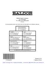 Preview for 165 page of Baldor FDH1A05TB-EN20 Installation Manual