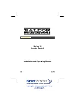 Preview for 1 page of Baldor ID10101-E Installation And Operating Manual