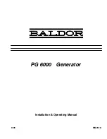 Baldor PG 6000 Installation & Operating Manual preview