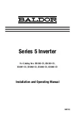 Baldor SERIES 5 Installation And Operating Manual предпросмотр