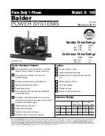 Preview for 16 page of Baldor STANDBY PERMANENT MOUNT SERIES Operator'S Manual