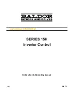 Предварительный просмотр 1 страницы Baldor -W Installation & Operating Manual