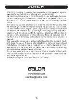 Preview for 15 page of BALDR B0340WST2H2R-V8 User Manual