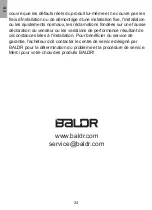 Preview for 24 page of BALDR B0359STHR User Manual