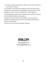 Preview for 20 page of BALDR B0359WST2H2P User Manual