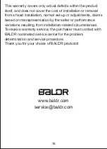 Предварительный просмотр 18 страницы BALDR B0359WST4H4P User Manual