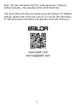 Preview for 7 page of BALDR B0367STHR Quick Setup Manual