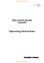 Baldwin Boxall BDM 304 Operating Instructions Manual preview