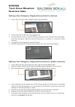 Baldwin Boxall BVRDTSM Basic User'S Manual предпросмотр