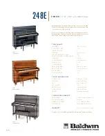 Предварительный просмотр 2 страницы Baldwin Piano & Organ Company 248E Quick Manual