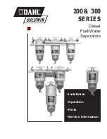 Baldwin DAHL 200 Series Installation, Operation, Parts, Service Information preview