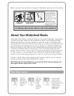 Preview for 3 page of Bali RTS Motorized Shades Owner'S Manual