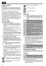 Preview for 10 page of baliv WA-5662 Series Instruction Manual