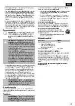 Preview for 21 page of baliv WA-5662 Series Instruction Manual