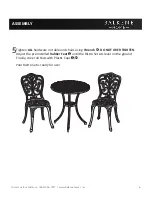 Preview for 6 page of Balkene Home Antique Bronze Cast Aluminum Patio Bench 61908 Manual