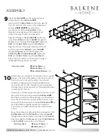Предварительный просмотр 7 страницы Balkene Home GREENWICH BOOK CASE 63968 Manual