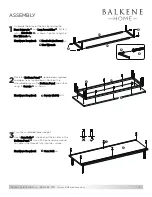 Preview for 4 page of Balkene Home HARVEY 64018 Assembly Instructions Manual