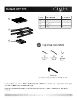 Preview for 3 page of Balkene Home Kingsmen 63365 Instructions