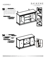 Предварительный просмотр 10 страницы Balkene Home LUCCA 64011 Assembly Instructions Manual