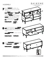 Предварительный просмотр 6 страницы Balkene Home MARGO 64019 Assembly Instructions Manual