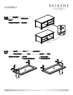 Preview for 11 page of Balkene Home SIENA 64015 Assembly