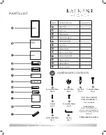 Preview for 3 page of Balkene Home Tribeca 62760 Manual