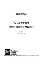 Предварительный просмотр 1 страницы Ball Electronic Display Division TV-120 Service Manual