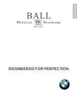 BALL Watch BMW Owner'S Manual предпросмотр