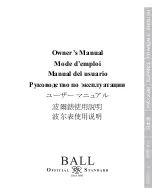 Ball CM1010 Owner'S Manual preview