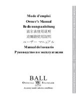 Ball NM2038 Owner'S Manual preview