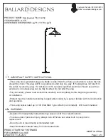 Ballard Designs Ada LL376 Assembly Instructions предпросмотр