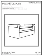 Preview for 1 page of Ballard Designs Afton Daybed Manual