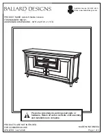 Preview for 1 page of Ballard Designs Ashcroft MQ121 Manual