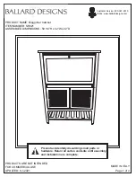 Ballard Designs Biaggi Bar Cabinet Quick Start Manual preview