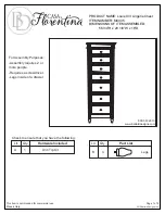 Preview for 1 page of Ballard Designs Casa Florentina Louis XVI Lingerie Chest MC035 Assembly Instructions