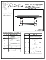 Ballard Designs CASA Florentina Tarvine Double Pedestal Dining Table TD333 Assembly Instructions preview