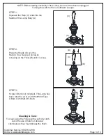 Preview for 3 page of Ballard Designs CHERIE LA187 Quick Start Manual