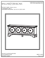 Ballard Designs Cossette MQ116 Assembly Instructions preview