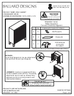 Preview for 1 page of Ballard Designs CRUZ MF035 Quick Start Manual