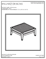 Preview for 1 page of Ballard Designs Del Mar Ottoman JC307 Quick Start Manual