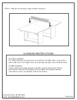 Предварительный просмотр 8 страницы Ballard Designs Del Ray Ping Pong Table JM083 Manual