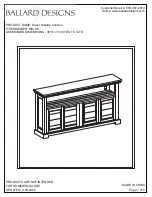 Preview for 1 page of Ballard Designs Dover Shiplap MS106 Quick Start Manual