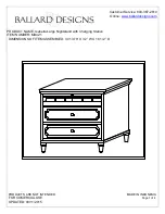 Preview for 1 page of Ballard Designs Isabella MB421 Assembly Instructions