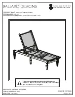 Preview for 1 page of Ballard Designs JC152 Quick Start Manual